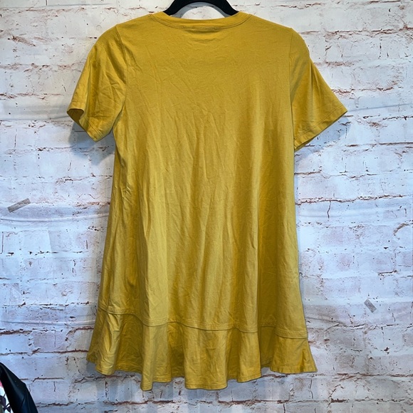 LOGO Lori Goldstein Shirt Womens XS Short Sleeve Ruffle Hem Tunic Top - Picture 6 of 8